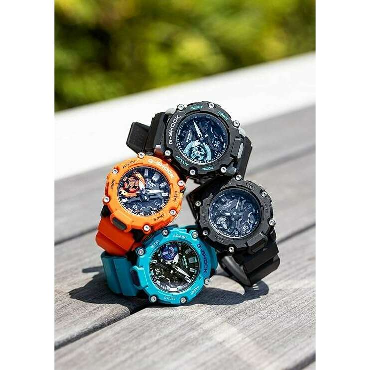 ROOK JAPAN:CASIO G-SHOCK ANALOG DIGITAL ORANGE MEN WATCH GA-2200M-4AJF,JDM Watch,Casio G-Shock