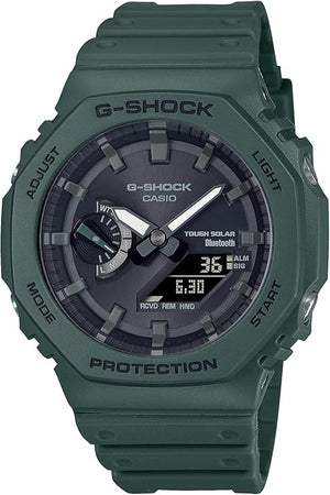 CASIO G-SHOCK BLUETOOTH SOLAR GREEN ANALOG DIGITAL MEN WATCH GA-B2100-3AJF