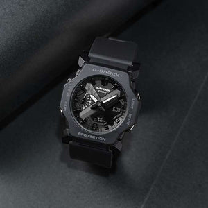 ROOK JAPAN:CASIO G-SHOCK RUBBER STRAP ANALOG DIGITAL DIAL ALL BLACK MEN WATCH GA-2300-1AJF,JDM Watch,Casio G-Shock