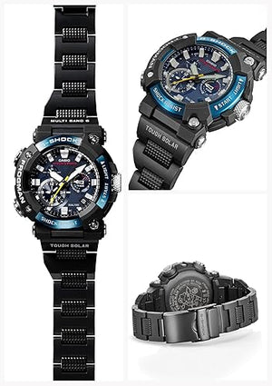 CASIO G-SHOCK FROGMAN BLUETOOTH RADIO SOLAR BLACK & BLUE MEN WATCH GWF-A1000C-1AJF