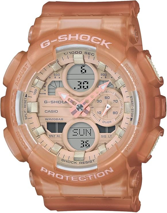 CASIO G-SHOCK MID-SIZE MODEL BROWN ANALOG DIGITAL LADIES WATCH GMA-S140NC-5A1JF