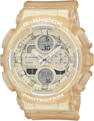 CASIO G-SHOCK MID-SIZE MODEL BEIGE YELLOW ANALOG DIGITAL LADIES WATCH GMA-S140NC-7AJF