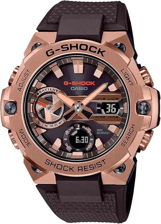 CASIO G-SHOCK G-STEEL SOLAR PRECIOUS HEART SELECTION BROWN COPPER MEN WATCH GST-B400MV-5AJF