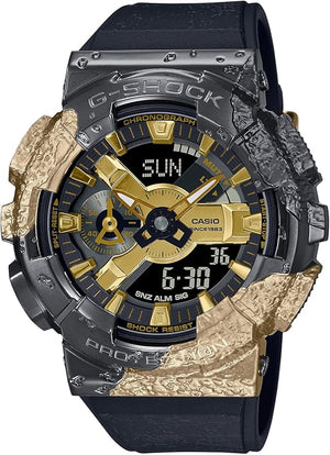 CASIO G-SHOCK 40TH ANNIVERSARY ADVENTURER'S STONE BLACK & GOLD MEN WATCH GM-114GEM-1A9JR