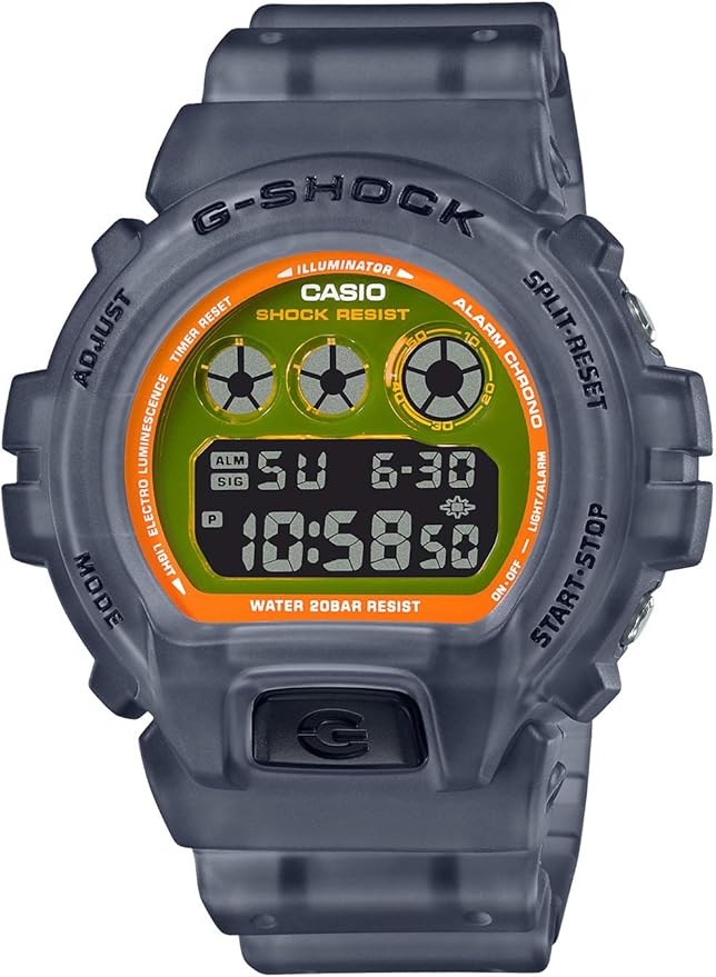 CASIO G-SHOCK COLOR SKELETON SERIES DIGITAL BLACK MEN WATCH DW-6900LS-1JF