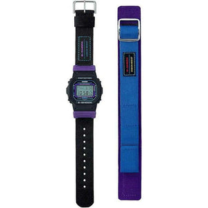 ROOK JAPAN:CASIO G-SHOCK THROWBACK 1990S DIGITAL FABRIC STRAP BLACK & PURPLE MEN WATCH DW-5600THS-1JR,JDM Watch,Casio G-Shock