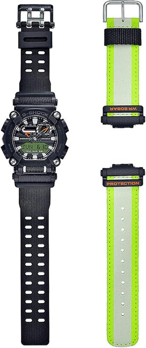 CASIO G-SHOCK INTERCHANGEABLE STRAP ANALOG DIGITAL BLACK MEN WATCH GA-900E-1A3JR