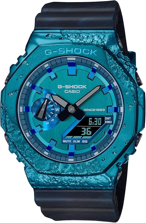 CASIO G-SHOCK 40TH ANNIVERSARY ADVENTURER'S STONE BLACK & BLUE MEN WATCH GM-2140GEM-2AJR