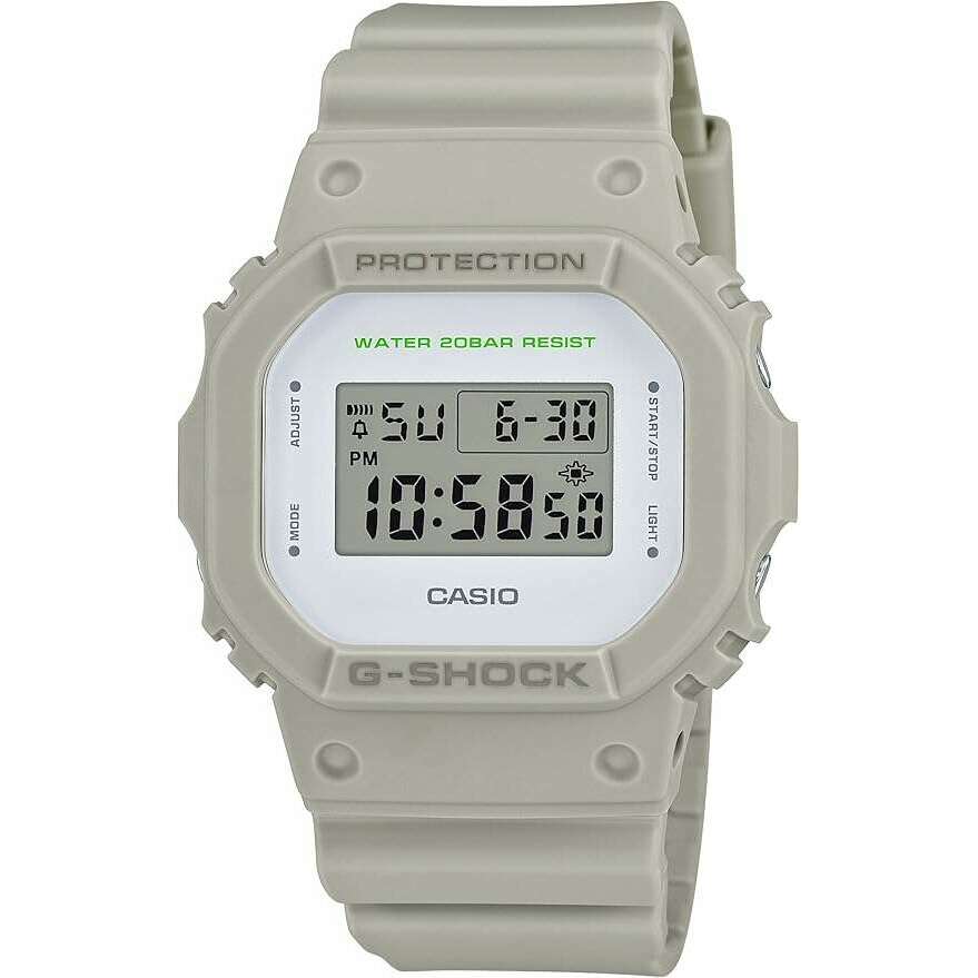 ROOK JAPAN:CASIO G-SHOCK SQUARE MODEL DIGITAL DIAL GREY BEIGE MEN WATCH DW-5600M-8JF,JDM Watch,Casio G-Shock