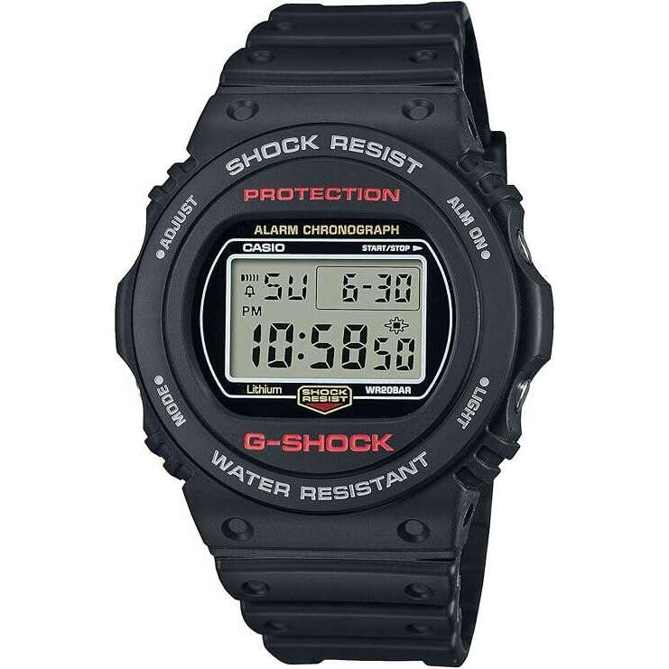 ROOK JAPAN:CASIO G-SHOCK DAY-DATE BLACK RESIN STRAP DIGITAL DIAL MEN WATCH DW-5750UE-1JF,JDM Watch,Casio G-Shock