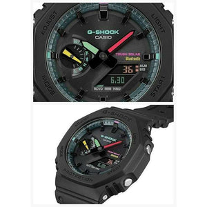 ROOK JAPAN:CASIO G-SHOCK MULTI FLUORESCENT COLOR SERIES BLUETOOTH BLACK MEN WATCH GA-B2100MF-1AJF,JDM Watch,Casio G-Shock