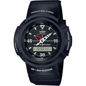 ROOK JAPAN:CASIO G-SHOCK ANALOG DIGITAL ROUND DIAL BLACK MEN WATCH AW-500E-1EJF,JDM Watch,Casio G-Shock