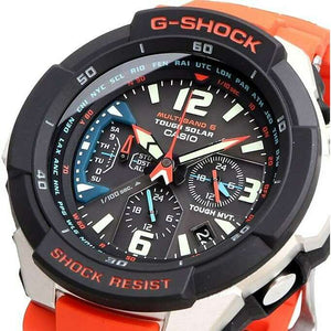 ROOK JAPAN:CASIO G-SHOCK SKY COCKPIT RADIO SOLAR ANALOG DIGITAL ORANGE MEN WATCH GW-3000M-4A,JDM Watch,Casio G-Shock