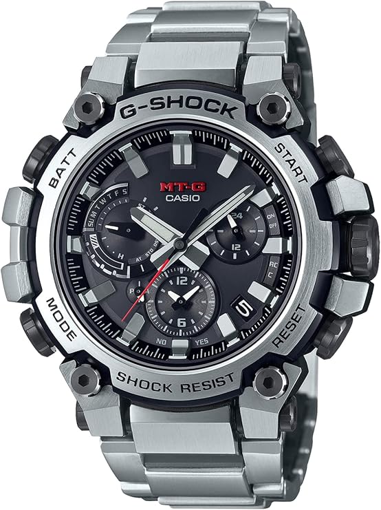 CASIO G-SHOCK MT-G BLUETOOTH RADIO SOLAR SILVER MEN WATCH MTG-B3000D-1AJF