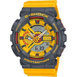 ROOK JAPAN:CASIO G-SHOCK YELLOW & GREY DAY-DATE ANALOG DIGITAL MEN WATCH GA-110Y-9AJF,JDM Watch,Casio G-Shock