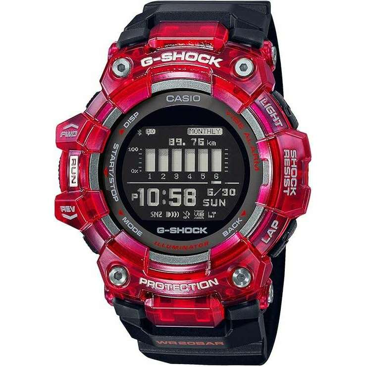 ROOK JAPAN:CASIO G-SHOCK G-SQUAD BLUETOOTH BLACK & RED LIMITED MODEL MEN WATCH GBD-100SM-4A1JF,JDM Watch,Casio G-Shock