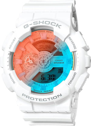 CASIO G-SHOCK BEACH TIME LAPSE SERIES LIMITED MODEL WHITE STRAP MEN WATCH GA-110TL-7AJF