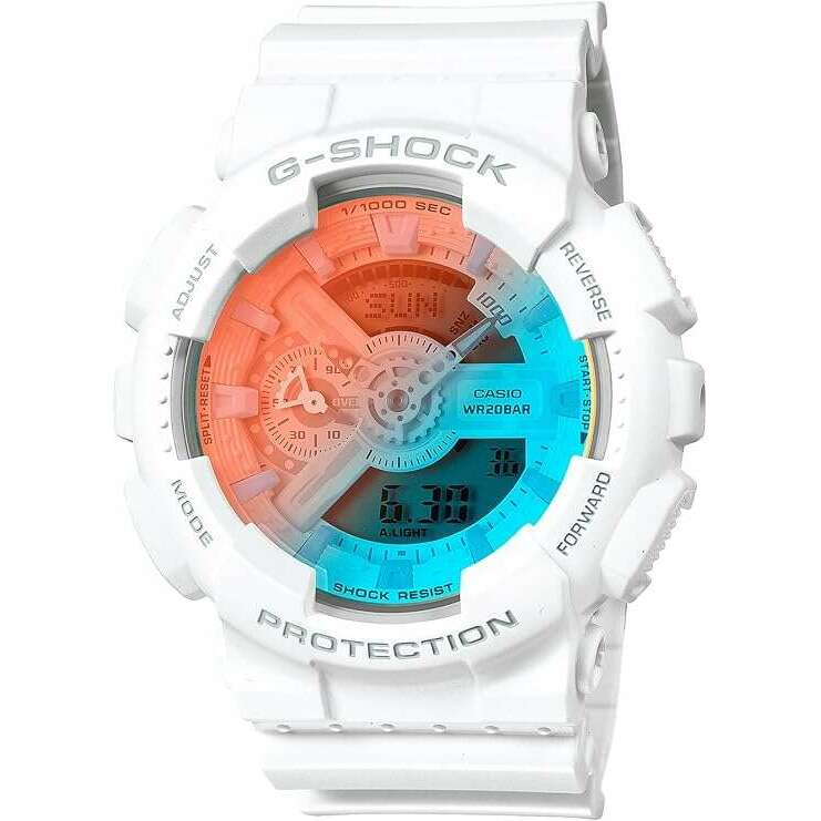 ROOK JAPAN:CASIO G-SHOCK BEACH TIME LAPSE SERIES LIMITED MODEL WHITE STRAP MEN WATCH GA-110TL-7AJF,JDM Watch,Casio G-Shock