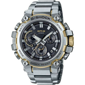 ROOK JAPAN:CASIO G-SHOCK MT-G BLUETOOTH RADIO SOLAR SILVER & GOLD MEN WATCH MTG-B3000D-1A9JF,JDM Watch,Casio G-Shock