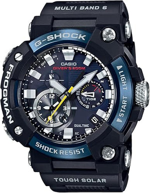 CASIO G-SHOCK FROGMAN BLUETOOTH RADIO SOLAR BLACK & BLUE MEN WATCH GWF-A1000C-1AJF