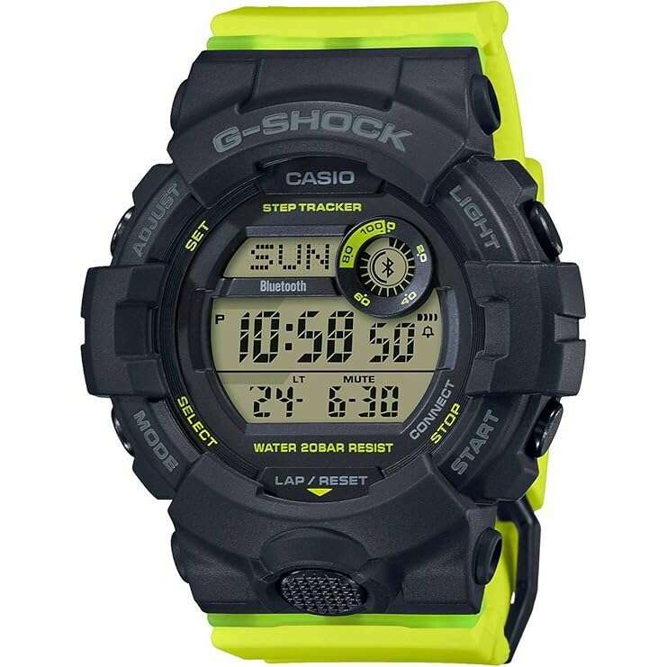 ROOK JAPAN:CASIO G-SHOCK MID-SIZE MODEL DIGITAL DIAL BLACK & YELLOW MEN WATCH GMD-B800SC-1BJF,JDM Watch,Casio G-Shock