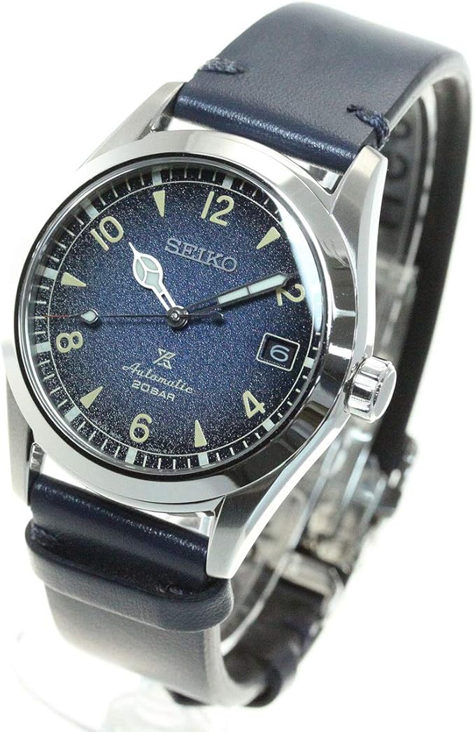 SEIKO PROSPEX ALPINIST BLUE LEATHER BELT MECHANICAL AUTOMATIC MEN WATCH SBDC117