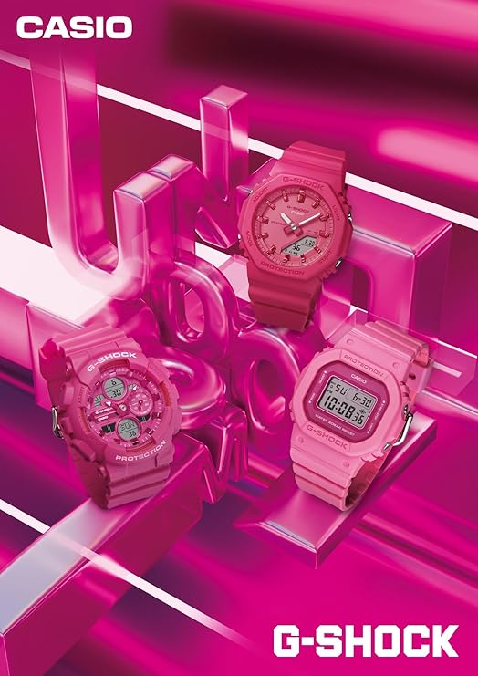 CASIO G-SHOCK POWER PINK ECO-FRIENDLY ANALOG DIGITAL LADIES WATCH GMA-S140PP-4AJF