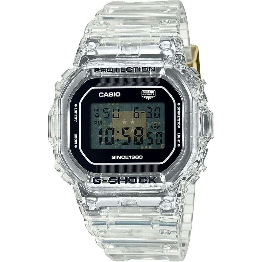 ROOK JAPAN:CASIO G-SHOCK 40TH ANNIVERSARY CLEAR REMIX DIGITAL DIAL TRANSPARENT MEN WATCH DW-5040RX-7JR,JDM Watch,Casio G-Shock