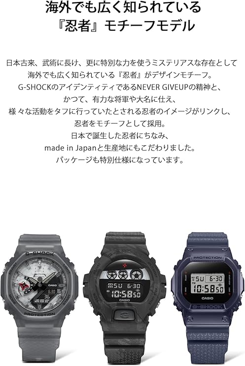 CASIO G-SHOCK NINJA DESIGN LIMITED MODEL DIGITAL DIAL NAVY BLUE MEN WATCH DW-5600NNJ-2JR