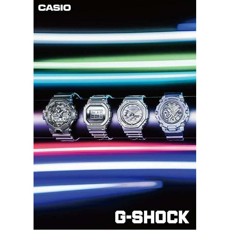 ROOK JAPAN:CASIO G-SHOCK FORGOTTEN FUTURE SERIES ANALOG DIGITAL SILVER MEN WATCH GA-700FF-8AJF,JDM Watch,Casio G-Shock