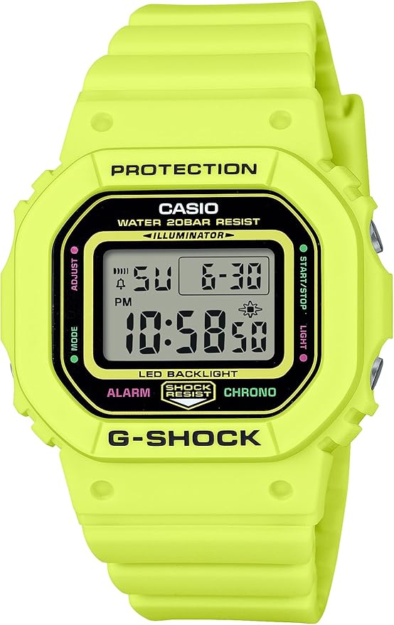 CASIO G-SHOCK ENERGY PACK YELLOW DIGITAL LADIES WATCH GMD-S5600EP-9JF