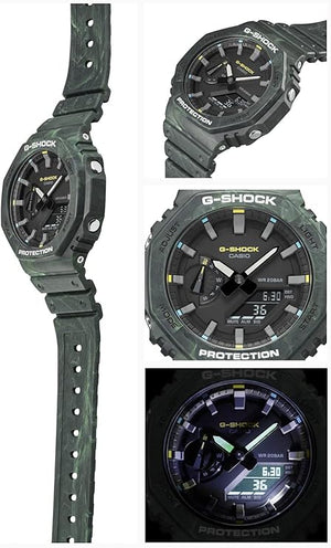 CASIO G-SHOCK MYSTIC FOREST SERIES ANALOG DIGITAL GREEN MEN WATCH GA-2100FR-3AJF