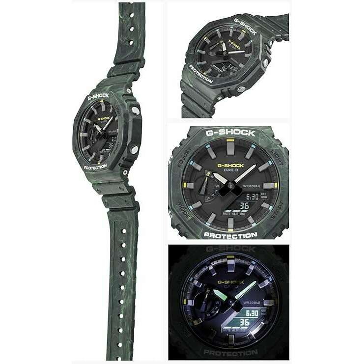 ROOK JAPAN:CASIO G-SHOCK MYSTIC FOREST SERIES ANALOG DIGITAL GREEN MEN WATCH GA-2100FR-3AJF,JDM Watch,Casio G-Shock