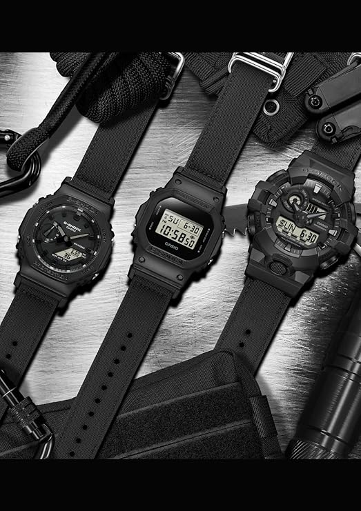 CASIO G-SHOCK UTILITY BLACK SERIES CORDURA ECO FABRIC STRAP MEN WATCH GA-700BCE-1AJF