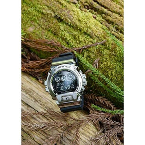 ROOK JAPAN:CASIO G-SHOCK METAL COVERED DIGITAL SILVER & BLACK MEN WATCH GM-6900-1JF,JDM Watch,Casio G-Shock