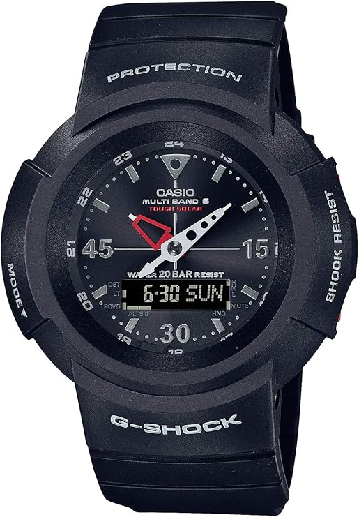 CASIO G-SHOCK RADIO SOLAR ANALOG DIGITAL BLACK MEN WATCH AWG-M520-1AJF