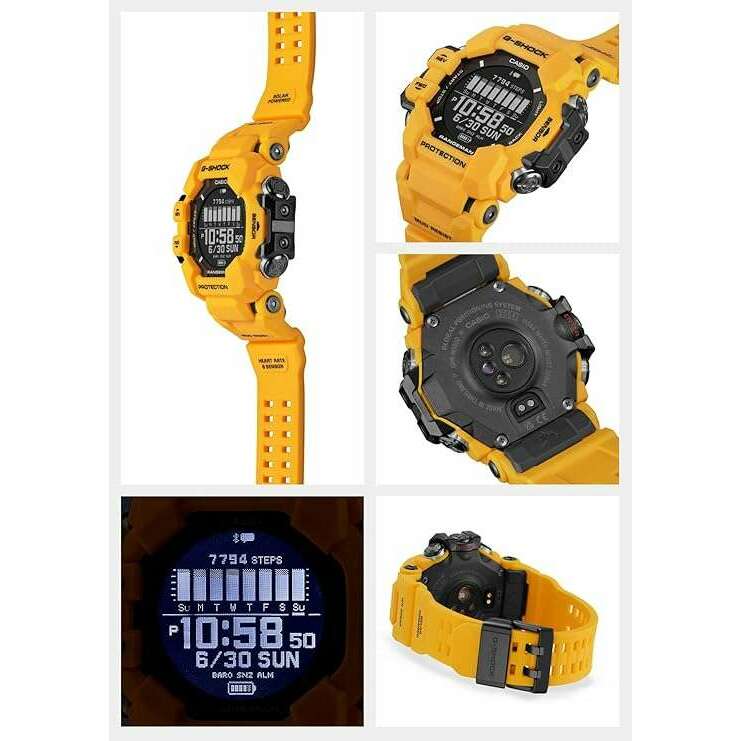 ROOK JAPAN:CASIO G-SHOCK RANGEMAN GPS CARDIOMETER BLUETOOTH YELLOW MEN WATCH GPR-H1000-9JR,JDM Watch,Casio G-Shock