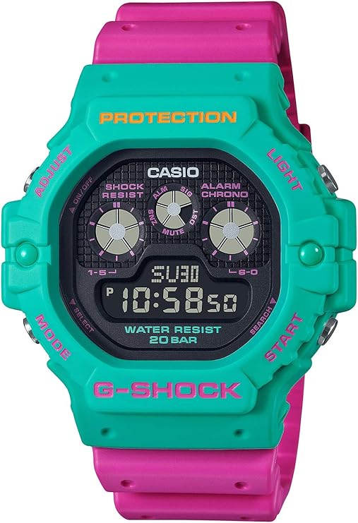 CASIO G-SHOCK PSYCHEDELIC MULTICOLORS DIGITAL MEN WATCH DW-5900DN-3JF