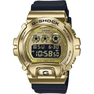 ROOK JAPAN:CASIO G-SHOCK METAL COVERED DIGITAL BLACK & GOLD MEN WATCH GM-6900G-9JF,JDM Watch,Casio G-Shock