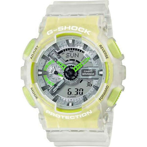 ROOK JAPAN:CASIO G-SHOCK COLOR SKELETON SERIES ANALOG DIGITAL CLEAR & YELLOW MEN WATCH GA-110LS-7AJF,JDM Watch,Casio G-Shock