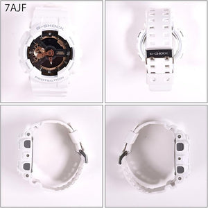 CASIO G-SHOCK ROSE GOLD SERIES DAY-DATE ANALOG DIGITAL WHITE MEN WATCH GA-110RG-7AJF