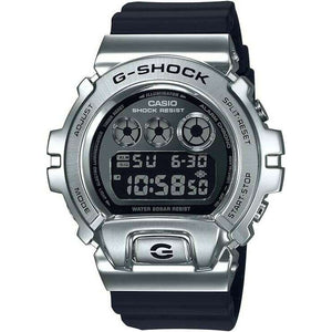 ROOK JAPAN:CASIO G-SHOCK METAL COVERED DIGITAL SILVER & BLACK MEN WATCH GM-6900-1JF,JDM Watch,Casio G-Shock