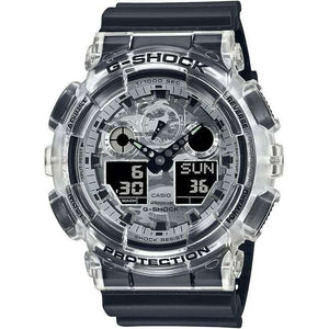 ROOK JAPAN:CASIO G-SHOCK CAMOUFLAGE SKELETON SERIES BLACK ANALOG DIGITAL MEN WATCH GA-100SKC-1AJF,JDM Watch,Casio G-Shock