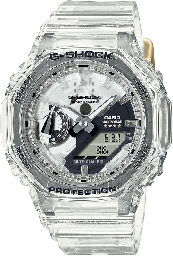 CASIO G-SHOCK 40TH ANNIVERSARY CLEAR REMIX ANALOG DIGITAL LADIES WATCH GMA-S2140RX-7AJR