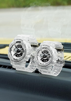 CASIO G-SHOCK 40TH ANNIVERSARY CLEAR REMIX ANALOG DIGITAL LADIES WATCH GMA-S114RX-7AJR