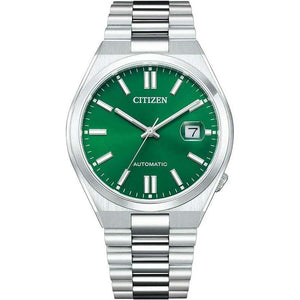 ROOK JAPAN:CITIZEN TSUYOSA COLLECTION MECHANICAL AUTOMATIC SILVER & GREEN MEN WATCH NJ0150-81X,JDM Watch,Citizen Collection