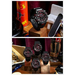 ROOK JAPAN:CASIO G-SHOCK DAY-DATE ANALOG DIGITAL BLACK & RED MEN WATCH GA-2200BNR-1AJF,JDM Watch,Casio G-Shock