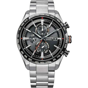 ROOK JAPAN:CITIZEN ATTESA ECO DRIVE RADIO CONTROLLED BLACK DIAL MEN WATCH AT8189-61E,JDM Watch,Citizen Attesa