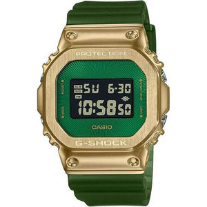 ROOK JAPAN:CASIO G-SHOCK METAL COVERED CLASSY OFF-ROAD SERIES GREEN & GOLD MEN WATCH GM-5600CL-3JF,JDM Watch,Casio G-Shock