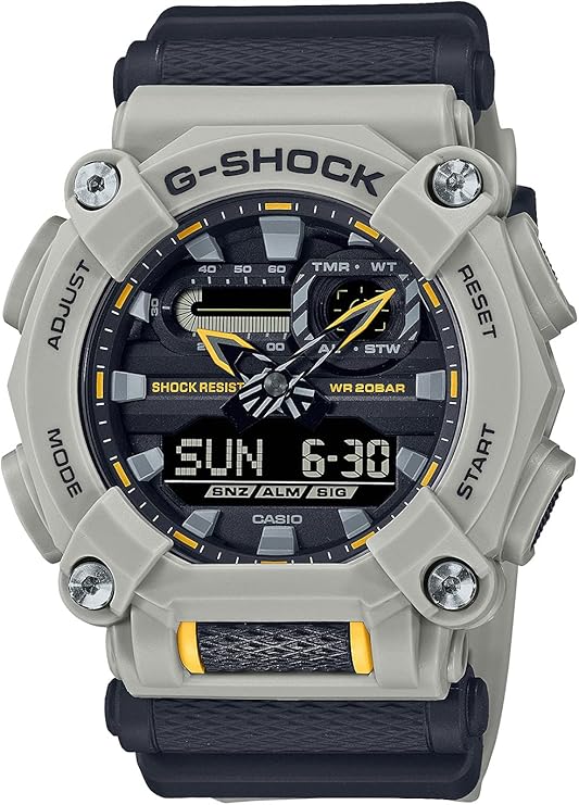 CASIO G-SHOCK BLACK & BEIGE ANALOG DIGITAL MEN WATCH GA-900HC-5AJF